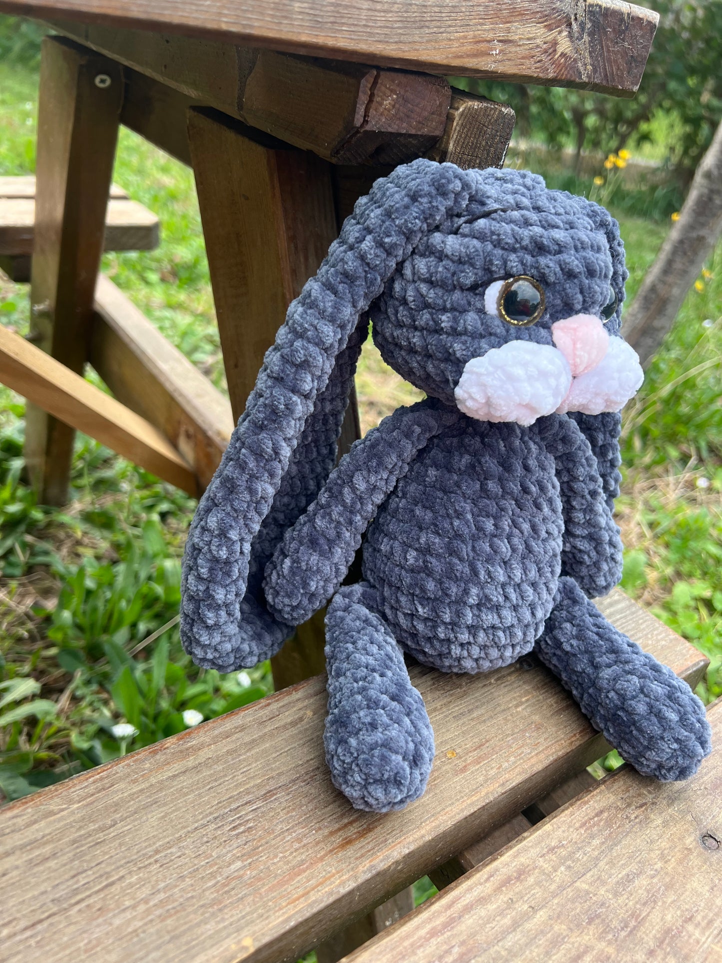 Lapin gris - décoration chambre - sur commande